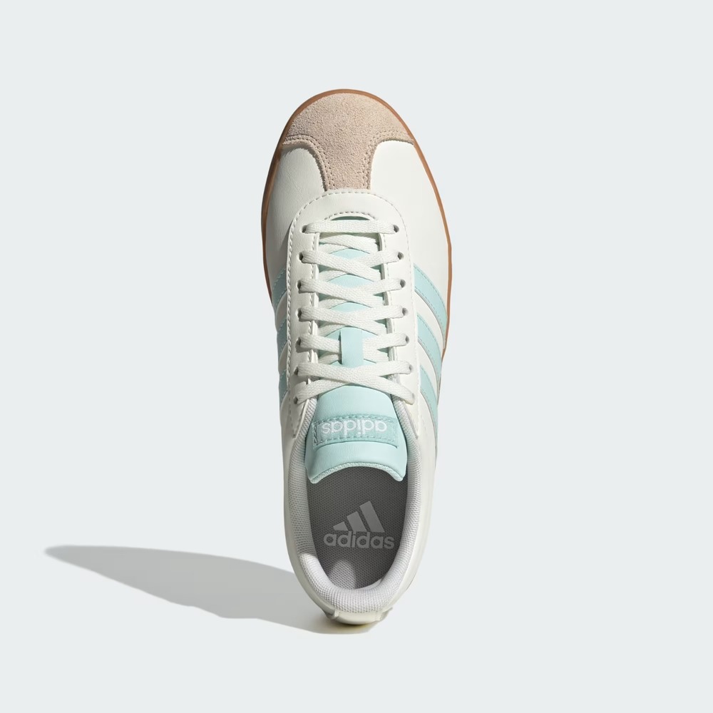 Adidas VL Court Base Women's Sneakers JI1767 Shoes White Turquoise Size 6 NEW - Picture 3 of 9